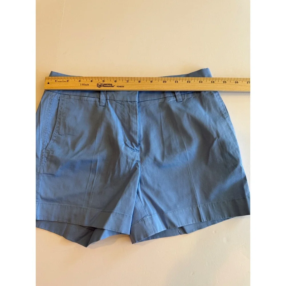 J.Crew Chino Shorts Light‎ Blue Size 00 Cotton Stretch 4 Inch Inseam